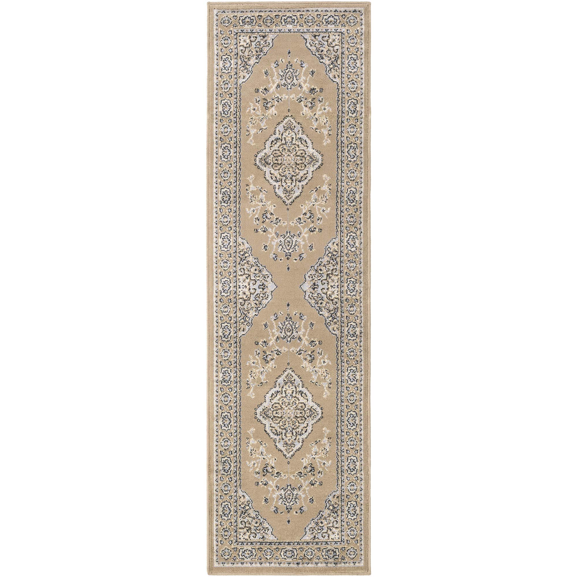 Vivaldi Ivory Traditional Area Rug 2'2" x 7'6