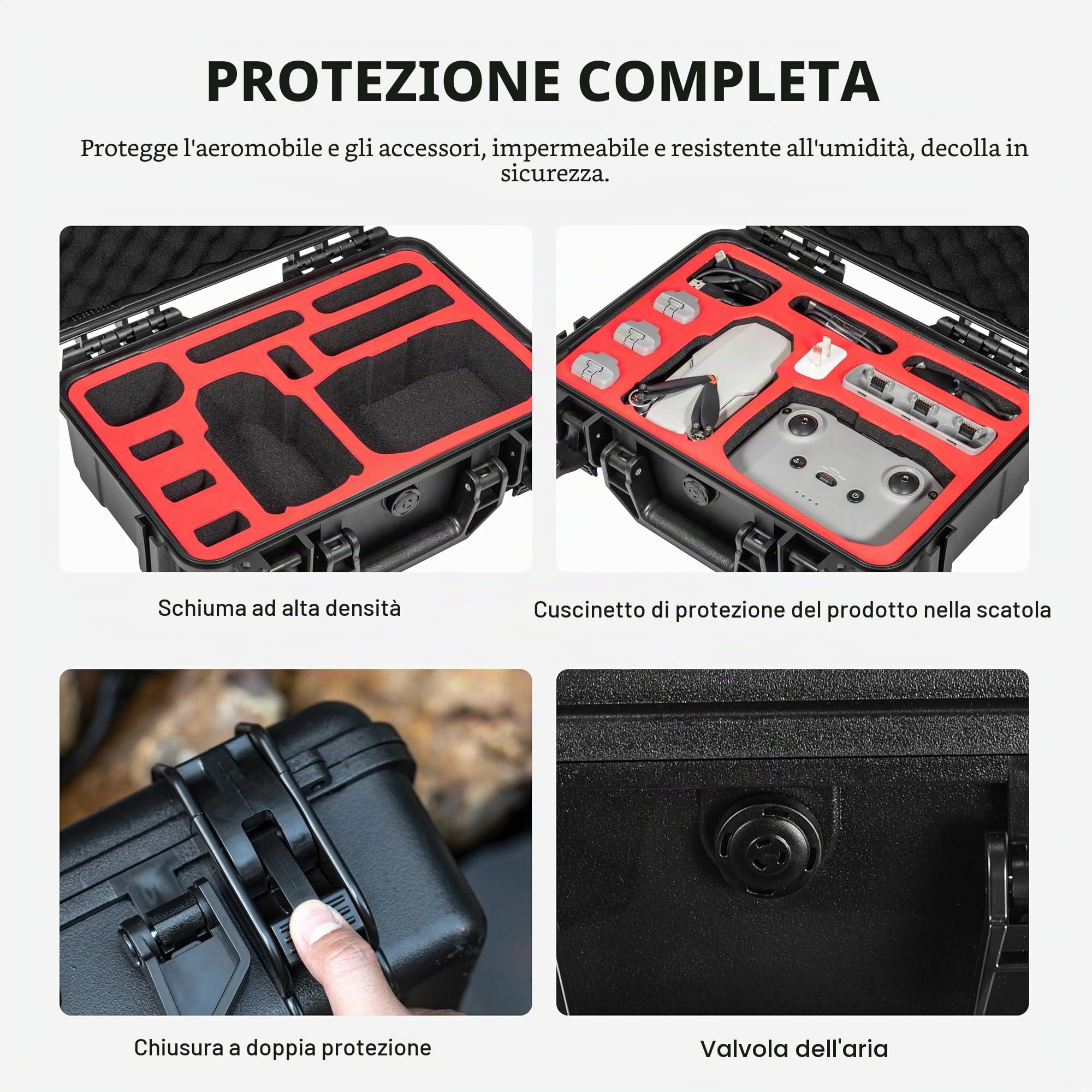Tomat Custodia rigida impermeabile per accessori DJI Drone