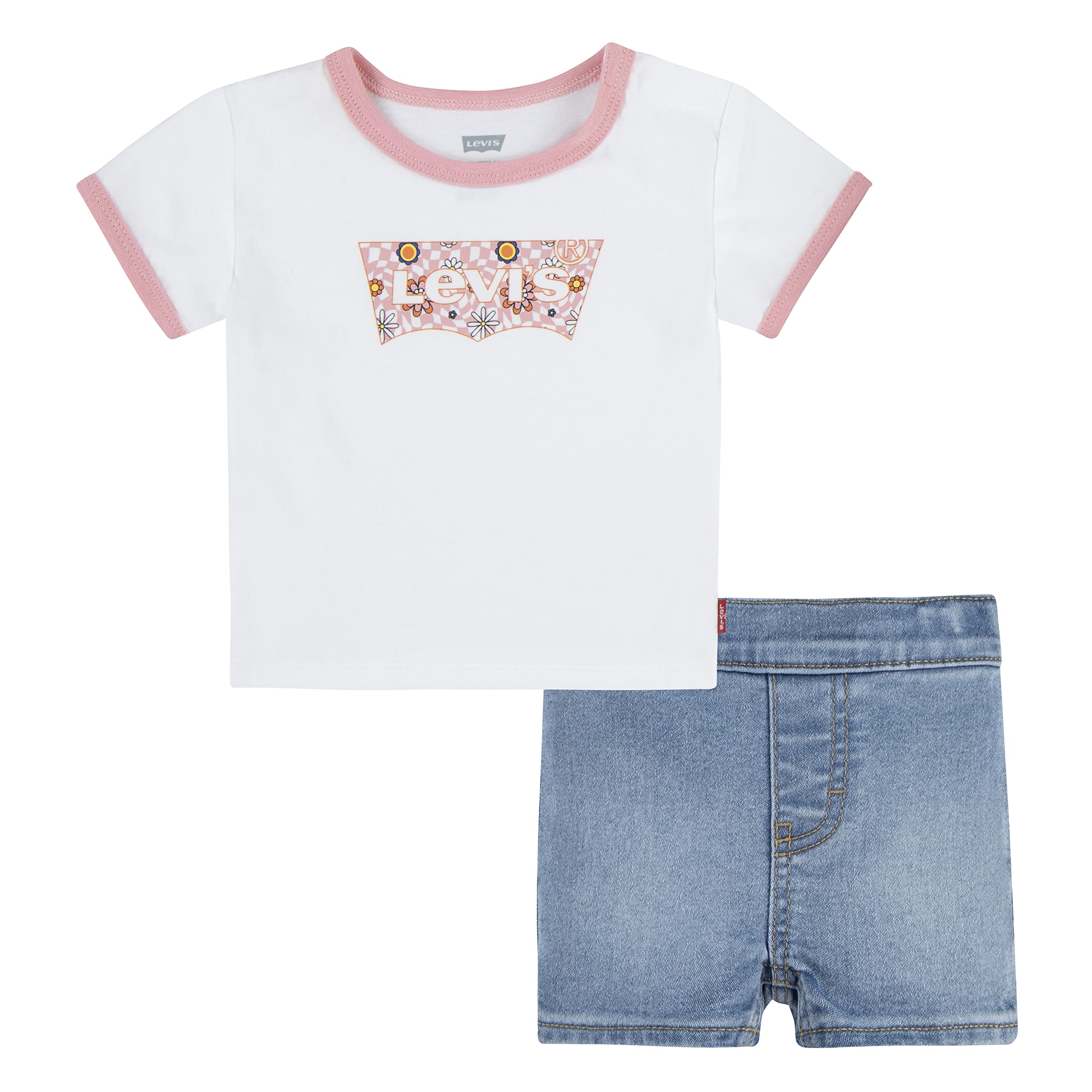 Levi's Lvb Levi's Popsicle Short Set 6eh013 IMPOSTA Bimba 0-24