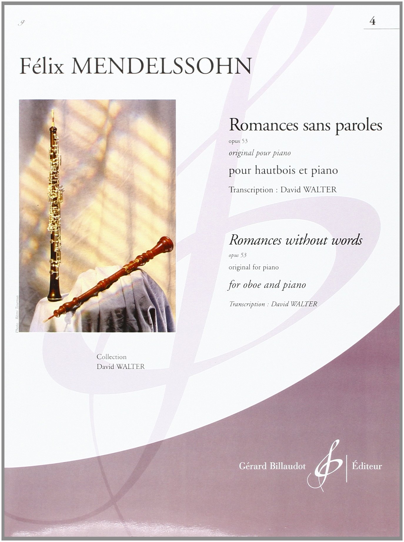 Romances sans paroles opus 53 volume 4 édition de prestige pour l'étude du piano classique