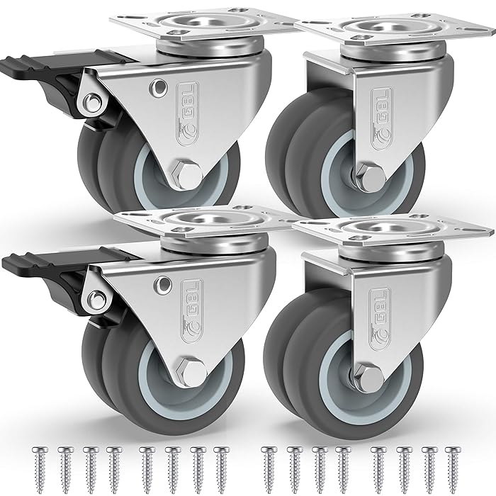 Buy GBL 2'' Caster Wheels + Screws 880Lbs 4x Heavy Duty Castor