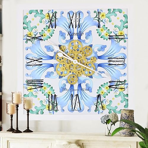 Miniatura 7 de The Gears Clock - Reloj de pared redondo de 24 pulgadas con engranajes móviles Italia LINE (Praiano)