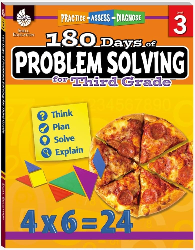 Amazon.com: Shell Education 180 Days of Problem Solving for Third