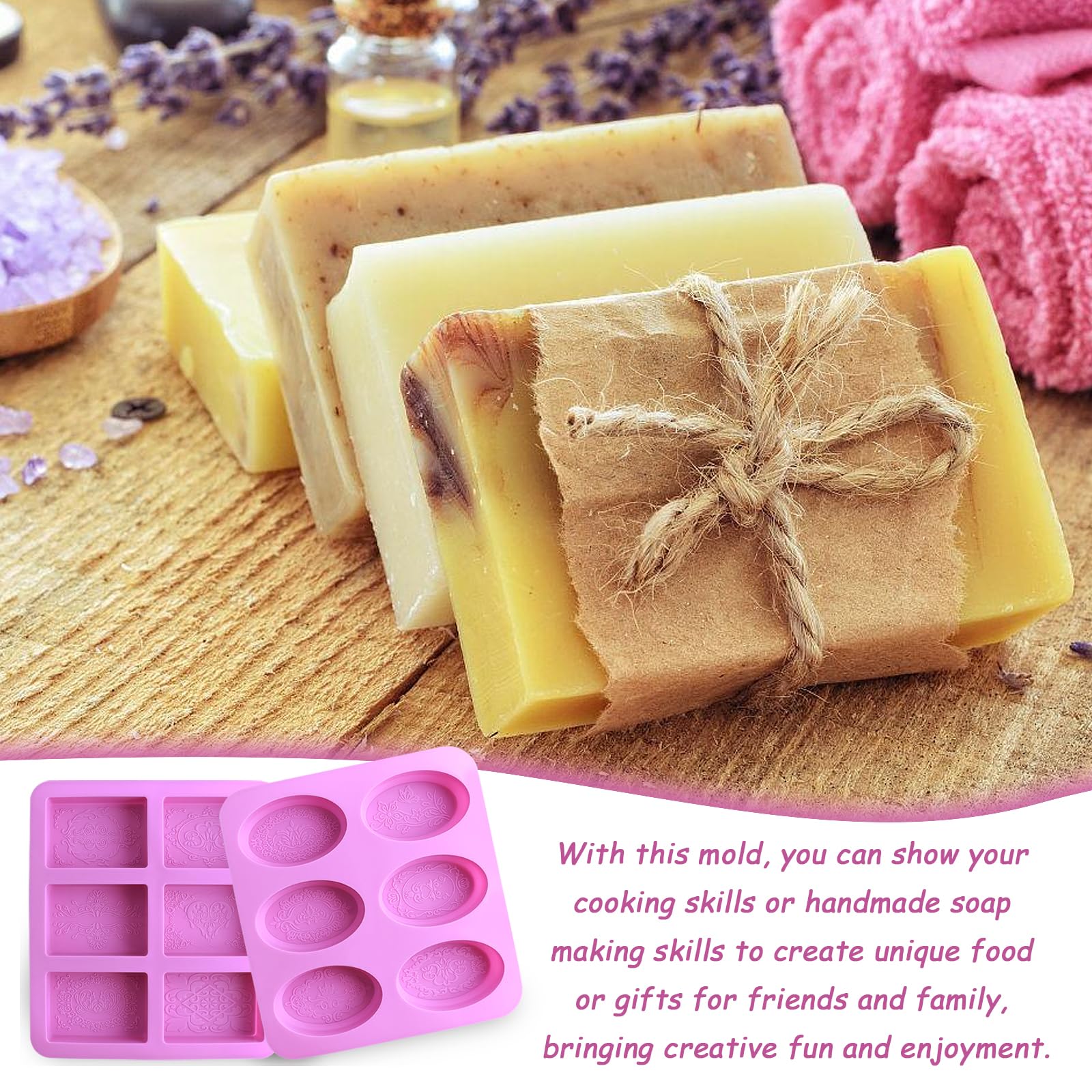 POFET Lot De 10 Moules à Savon En Forme De Trèfle à Quatre Feuilles 1 Cavité Ronde En Silicone Pour Savon