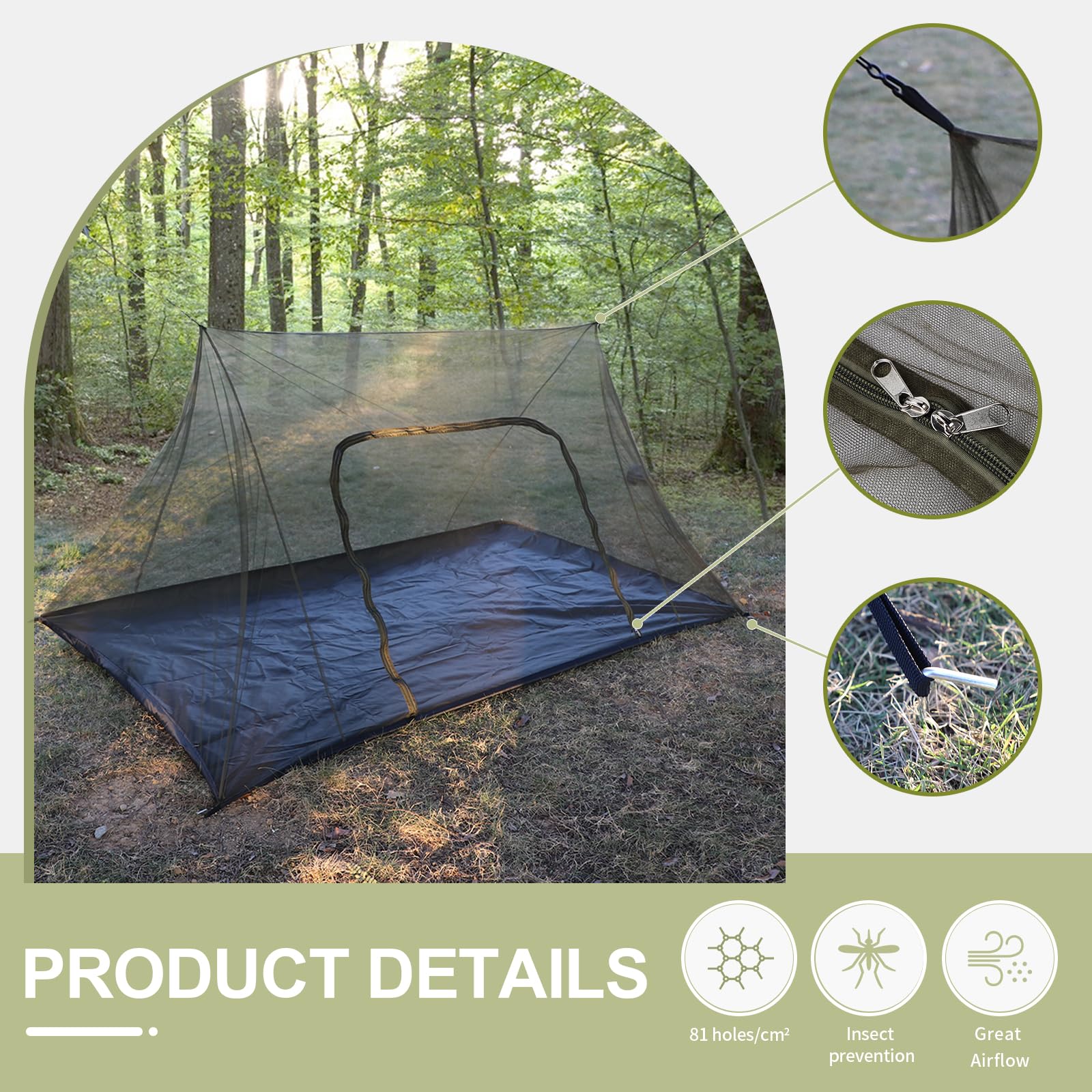 EFUTURETIME Grande de Camping 240X140X110cm