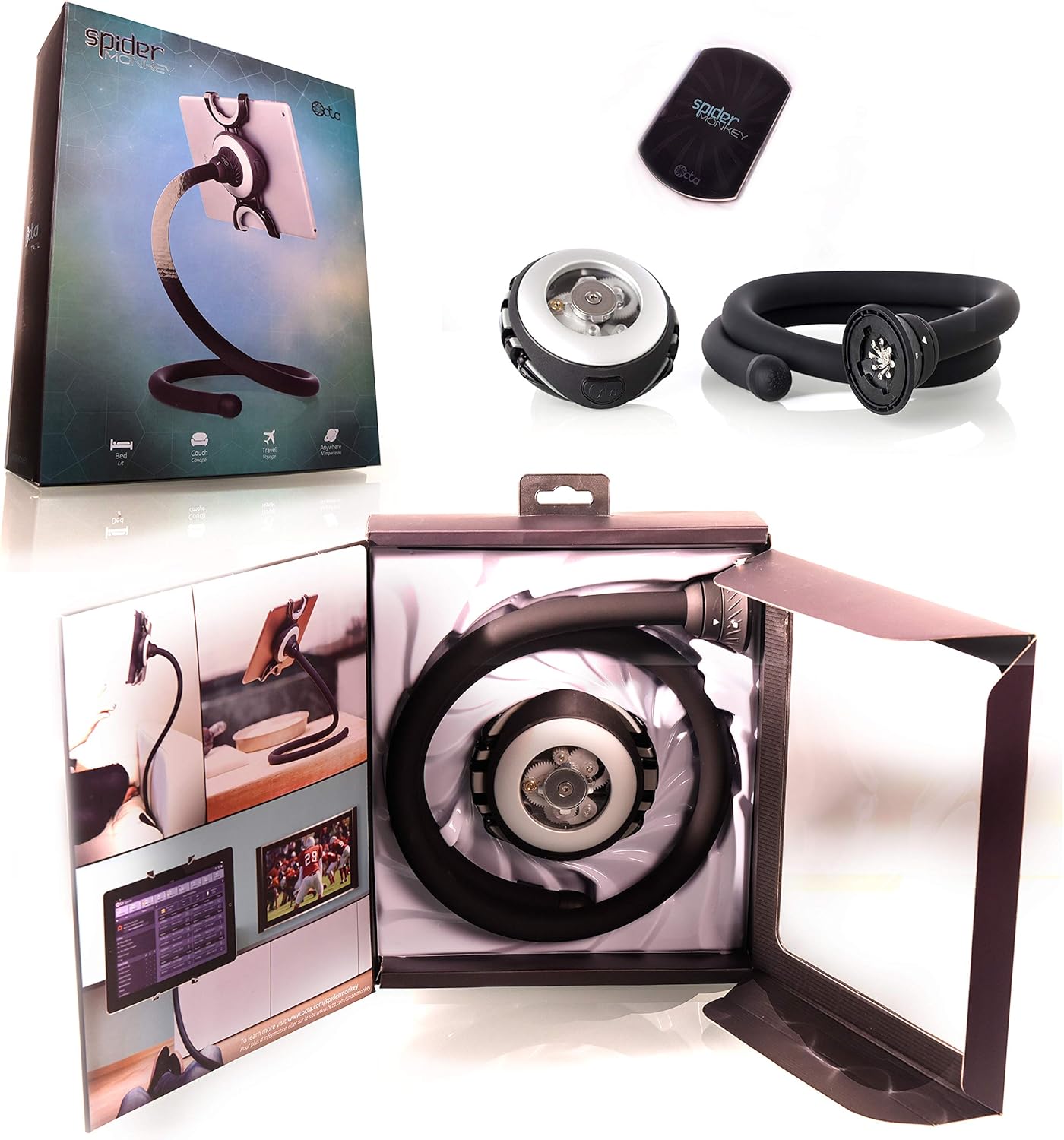 Hоlіdау Dеаlѕ 🛒 Octa Spider Monkey - Secure Height Adjustable Stand for iPad, Galaxy, Surface and All Tablets for Desk, Bed, Car, Couch Nеw Arrіvаlѕ Octa Spider Monkey - Secure Height Adjustable Stand for iPad, Galaxy, Surface and All Tablets for Desk, Bed, Car, Couch