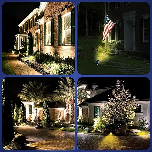 Miniatura 9 de EIUIO Solar Outdoor Lights Solar Lights Outdoor Waterproof Solar Spot Lights Outdoor with Auto OnOff and 3 Lighting Modes  Solar Landscape Lights