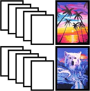 10 Pack Diamond Painting Frames, Diamond Art Frames for 12x16in/30x40cm Diamond Painting Canvas, Diamond Painting Accessories Magnetic Frame for Wall Window Door Home Decor (Inner Size 25x35cm)