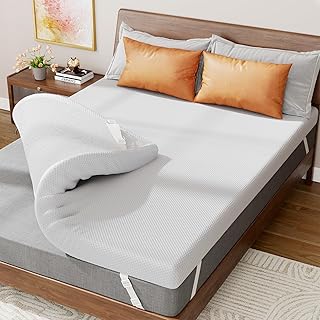 3 Inch Gel Memory Foam Mattress Topper Twin with Cover, Cooling Mattress Topper, Comfortable Body Support & Pressure Relief, with Removable Soft Cover, CertiPUR-US Certified