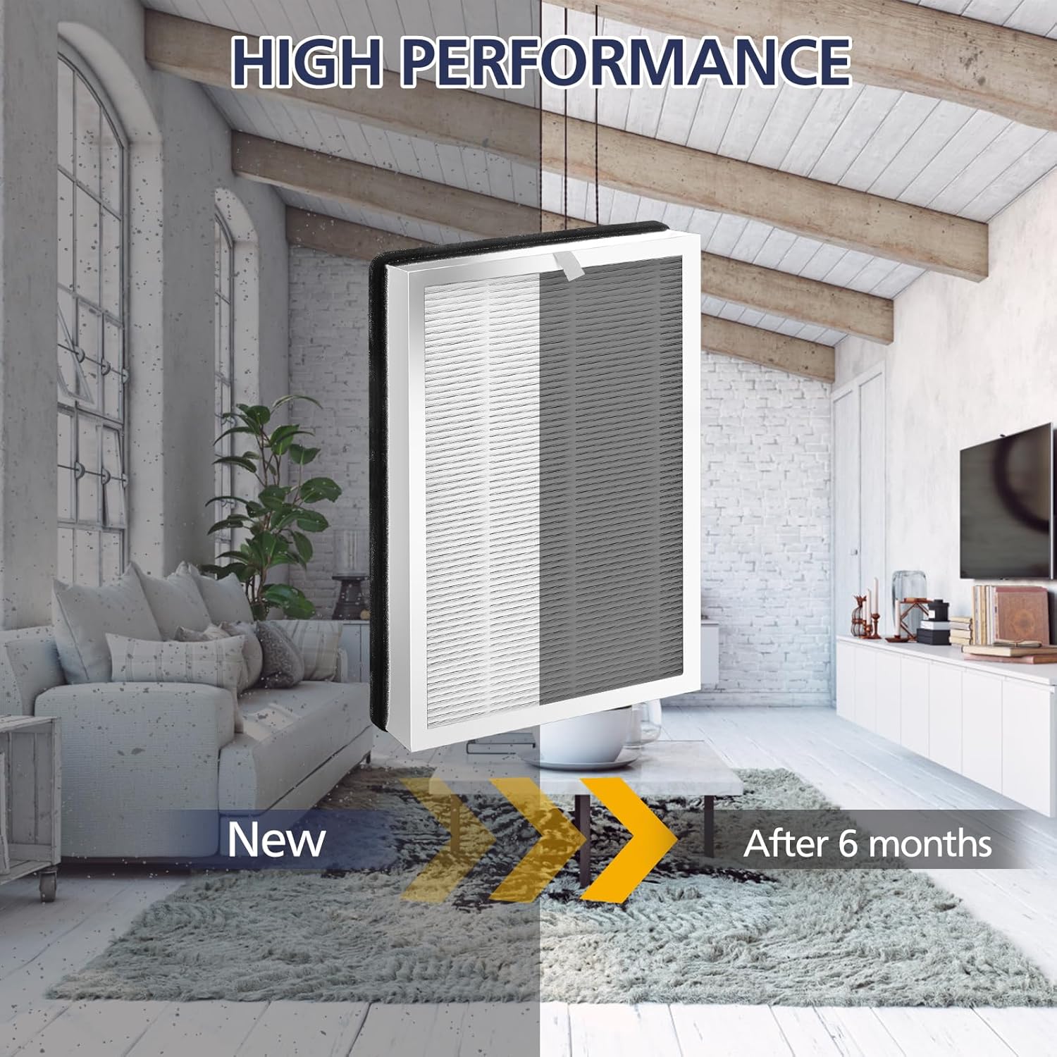 25 Replacement Filter for 25 Air Purifier S1/W1/B1, 3-in-1 H13 True HEPA Activated Carbon Filter - Image 6