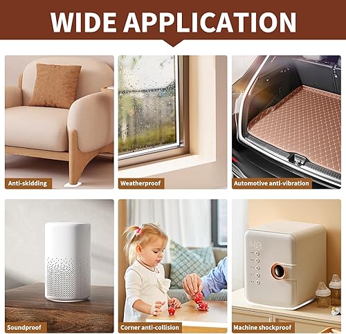 Miniatura 8 de Yotache Cinta adhesiva de goma de espuma blanca de 2 pulgadas de ancho x 18 pulgadas de grosor, cinta adhesiva de espuma de celda cerrada, total de