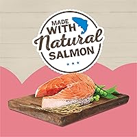 Vista 2 de Purina Friskies Wet Cat Food Pate Ocean Favorites With Natural Salmon, Brown Rice and Peas - (Pack of 24) 5.5 oz. Cans