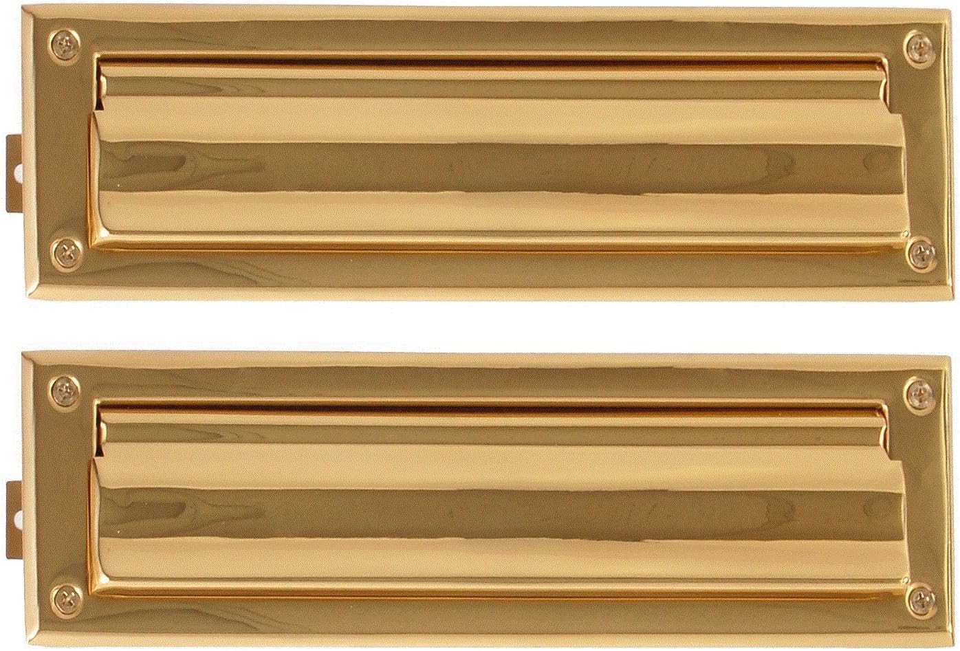 Mail Slot - 3 in. x 10 in. - PVD Polished Brass