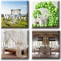 Vista 8 de Bufanda para ventana, cortinas de toldo de cama, arco de boda, tela drapeada de 216 pulgadas de largo (18 pies), cenefas de cortina para ventanas