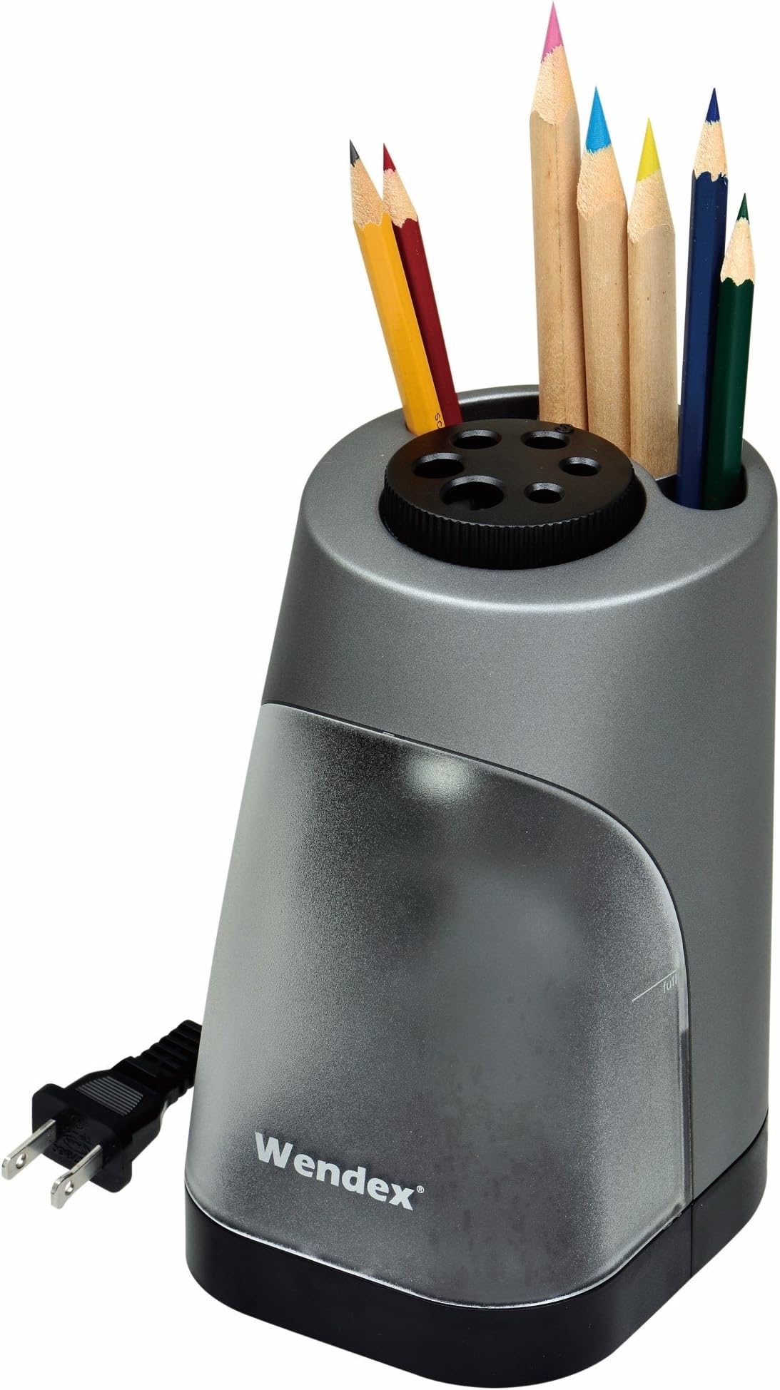 6-HOLE Heavy-duty Vertical Electric Pencil Sharpener for school, office and home use. UL Certified.
