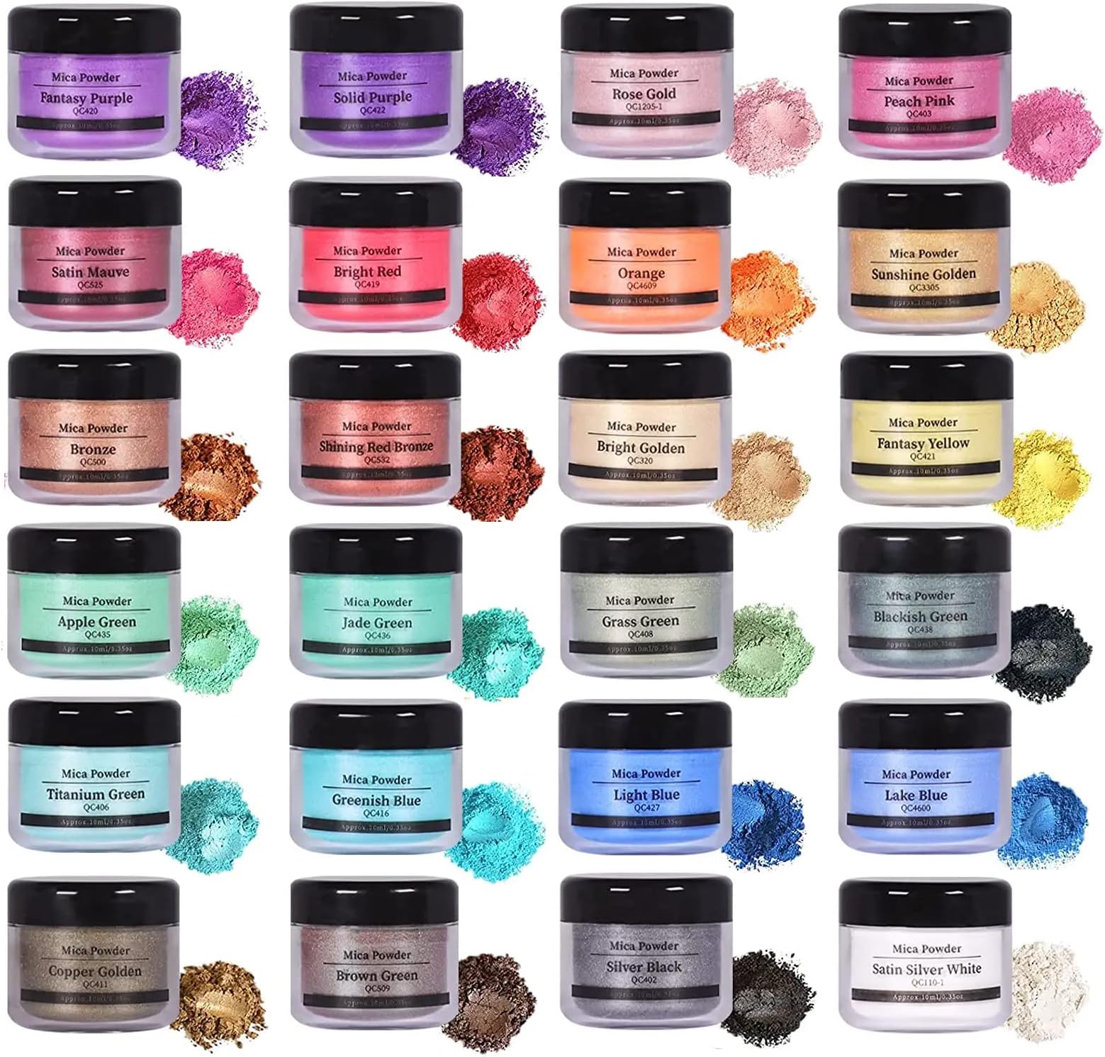 SEISSO 24 Colour Mica Powder, 10g