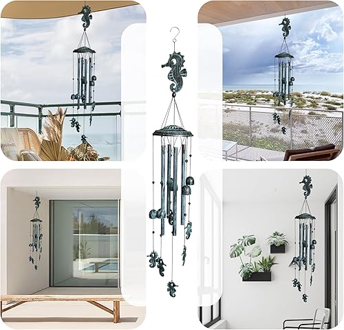 Miniatura 4 de Campanillas de viento decorativas para exteriores, campanillas de viento únicas para jardín exterior, porche, patio y campanillas de viento, regalo