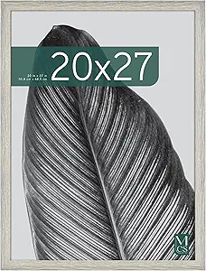 MCS Studio Gallery 20x27 Poster Frame Gray Woodgrain, Vertical & Horizontal Wall Hanging Large Picture Frame for Photos, Posters & Art Prints (1-Pack)