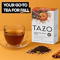 Vista 2 de TAZO Pumpkin Spice Chai Tea Bags, Black Tea, Holiday Gift For Tea Lovers, 20ct (6pk)