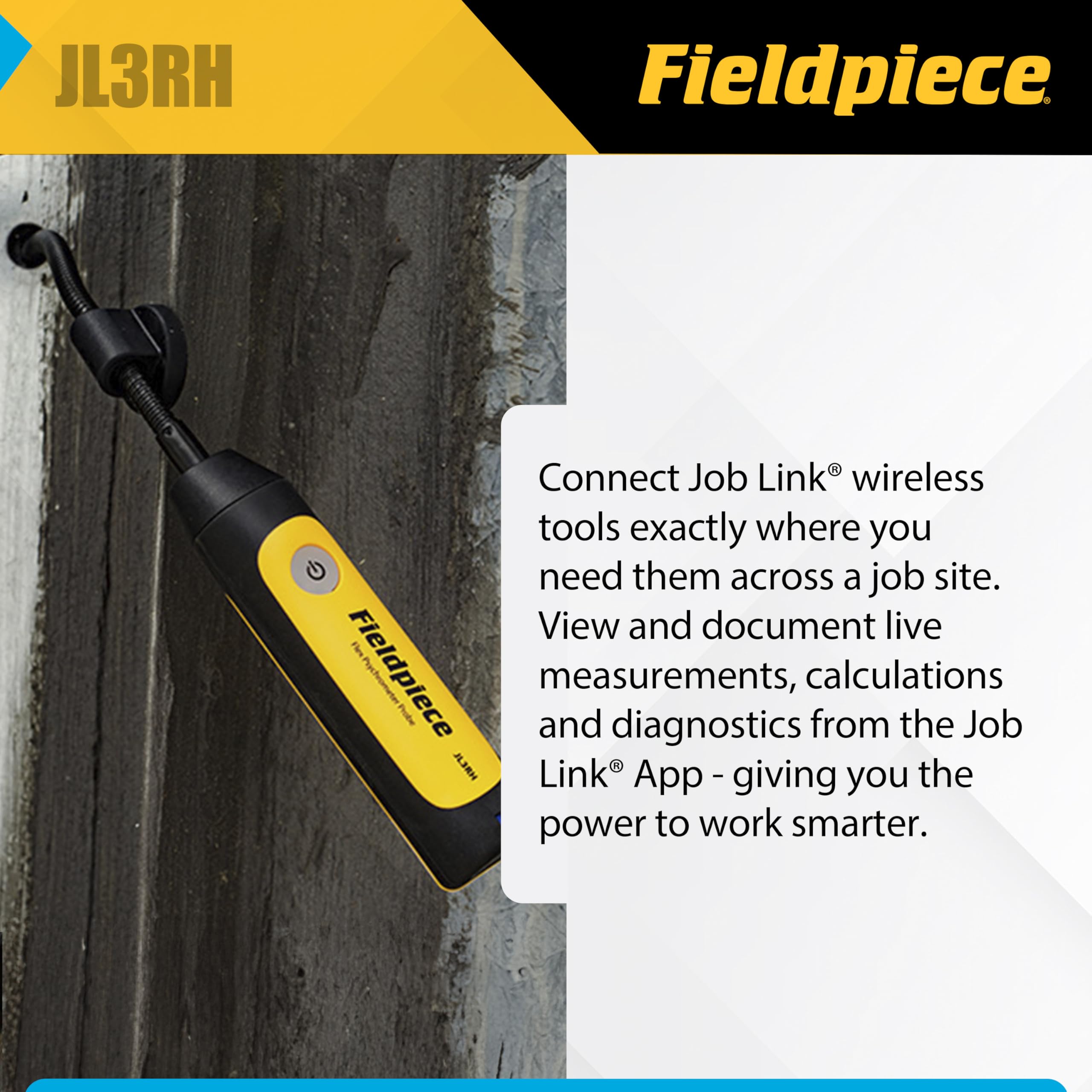 Fieldpiece JL3RH Job Link System Flex HVACR Wireless Psychrometer
