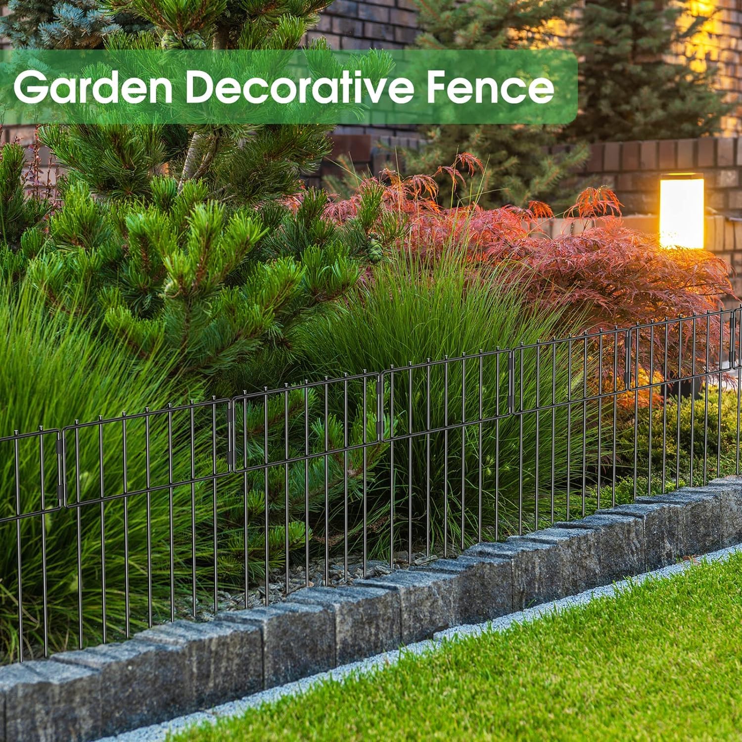 20 Pack Animal Barrier Fence, No Digging Garden Fence