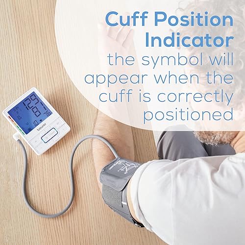 Miniatura 3 de Beurer BM69W - Monitor de presión arterial para la parte superior del brazo con Bluetooth, indicador de posición del puño y tecnología de inflado