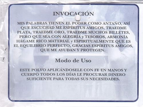 Miniatura 3 de 1 paquete POLVO Legitimo - VEN DINERO 1/2 oz pkt, POLVO Con Color ORIGINAL - POLVO DE DIBUJO DE DINERO. de Hibiscus Express