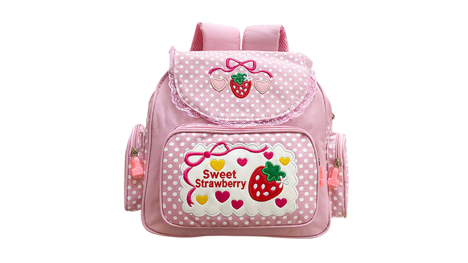 Amazon.com | Lovemore Kawaii Embroidery Strawberry Backpack for