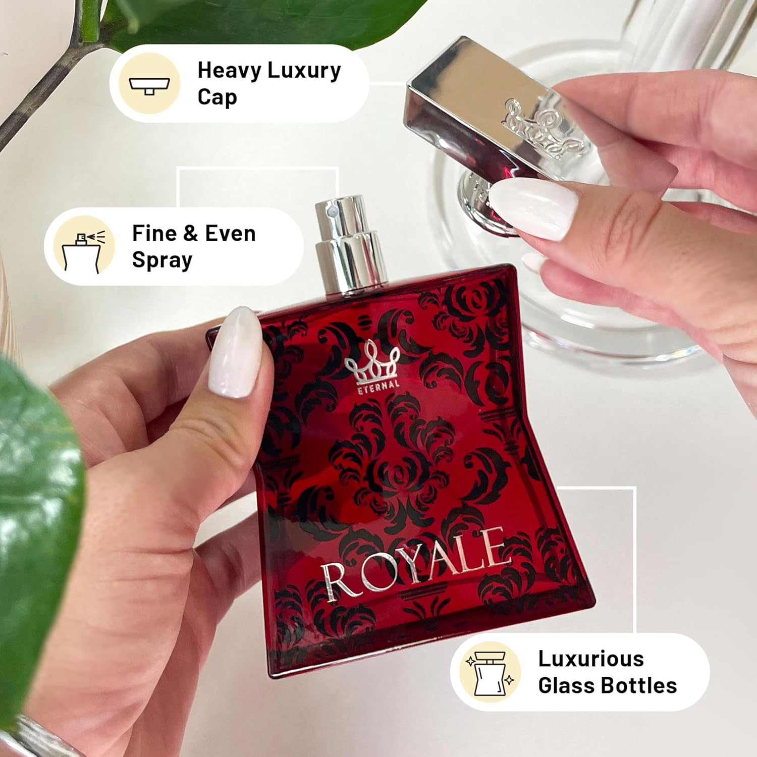 Eternal Royale - Inspired by Iconic Ambery Saffron Perfume - 3.4 oz (100ml) - EDP - Long-lasting - Clean Ingredients - Unisex Perfume for Men & Women - 2000 sprays per bottle - Image 5
