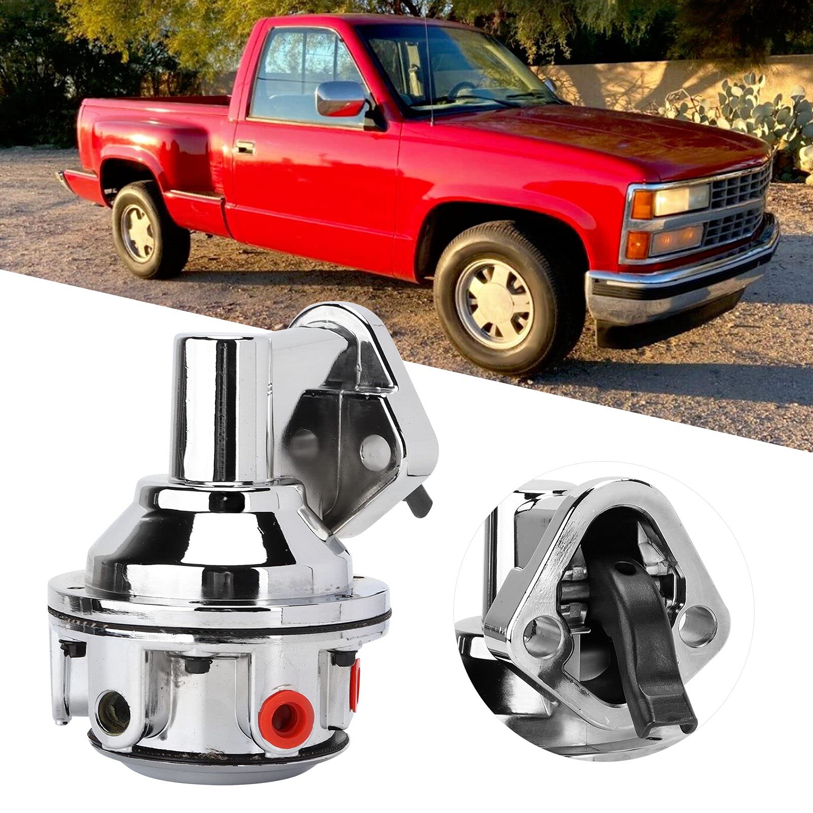 Mechaniczny Zestaw Pompy Paliwa o Dużej Objętości, Mechaniczna Pompa Paliwa Zamiennik Podwójnego Zaworu dla SMALL BLOCK V8 GEN. 4,3 L / 262 L