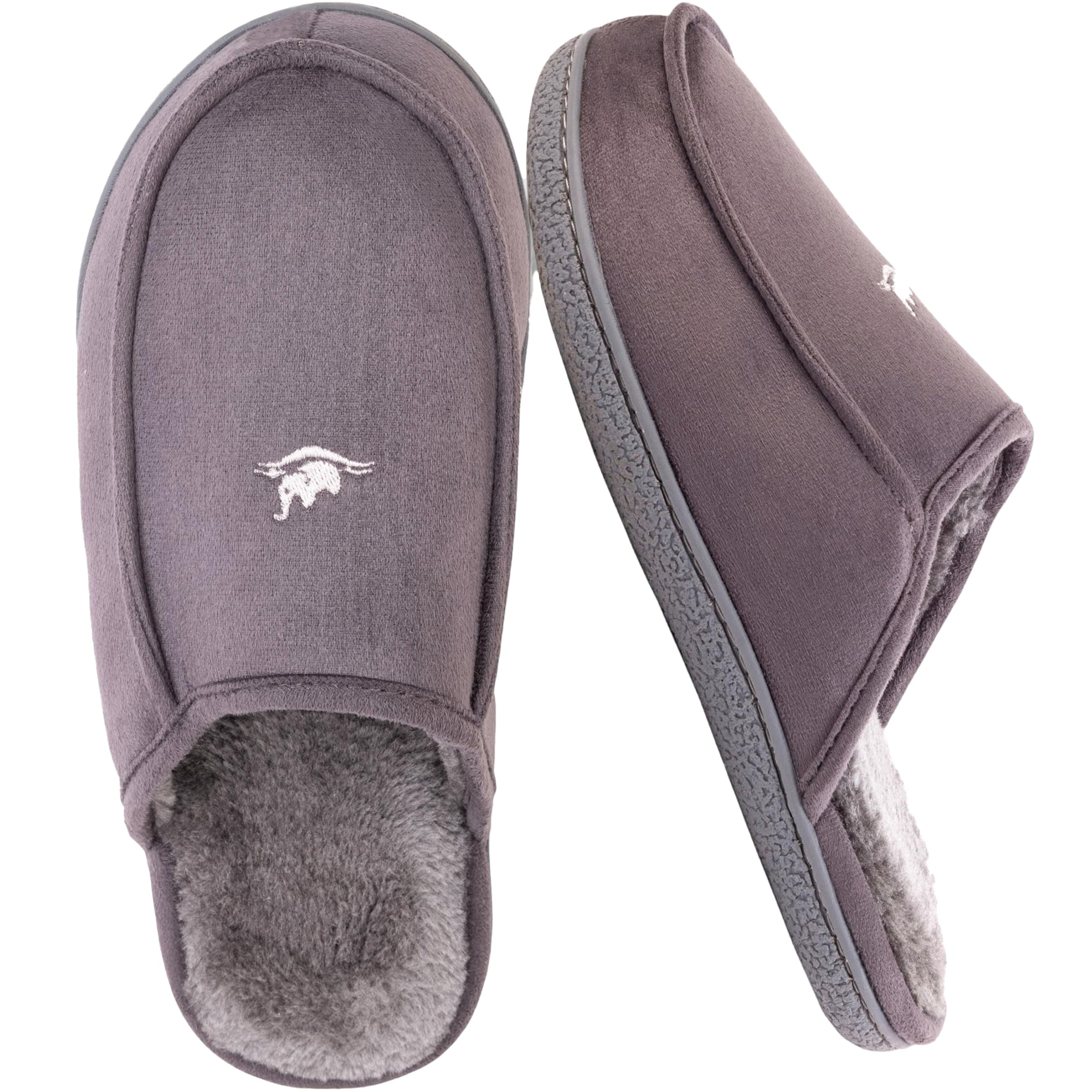 EUROPEAN SOFTEST Men's 80D High Density Memory Foam House Slippers, Indoor Outdoor Slip On Clog House Shoes