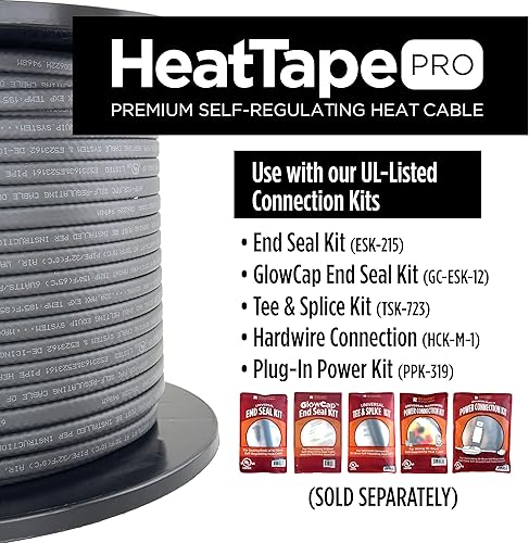 Miniatura 3 de Radiant Solutions Company Heat Tape Pro - Cable térmico autorregulable - Protección contra la congelación de la presa de hielo a largo plazo,
