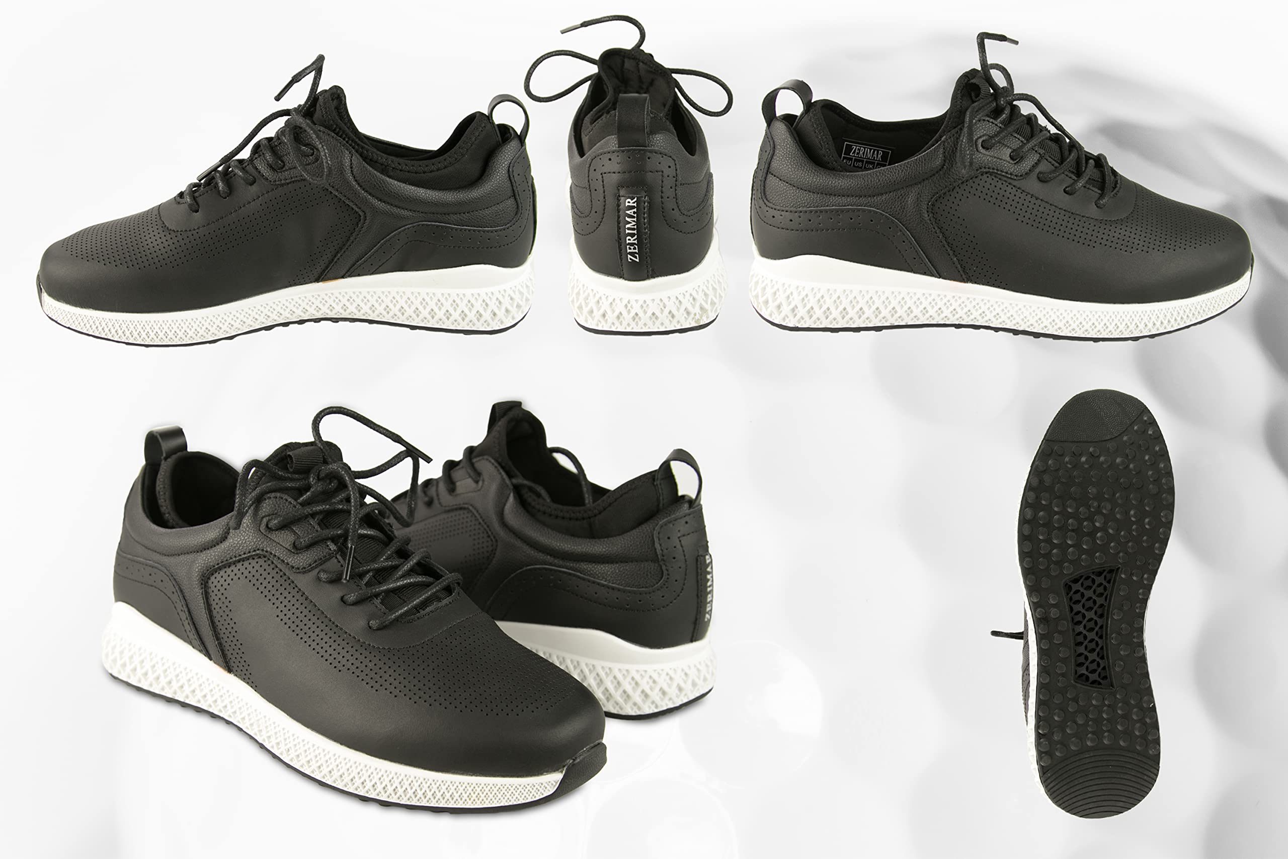 Zerimar Scarpe da Golf da Uomo | Scarpe Sportive da Uomo | Calzature Sportive per Il Golf | Scarpa Sportiva da Uomo in Pelle | Scarpe Sportive Golf |