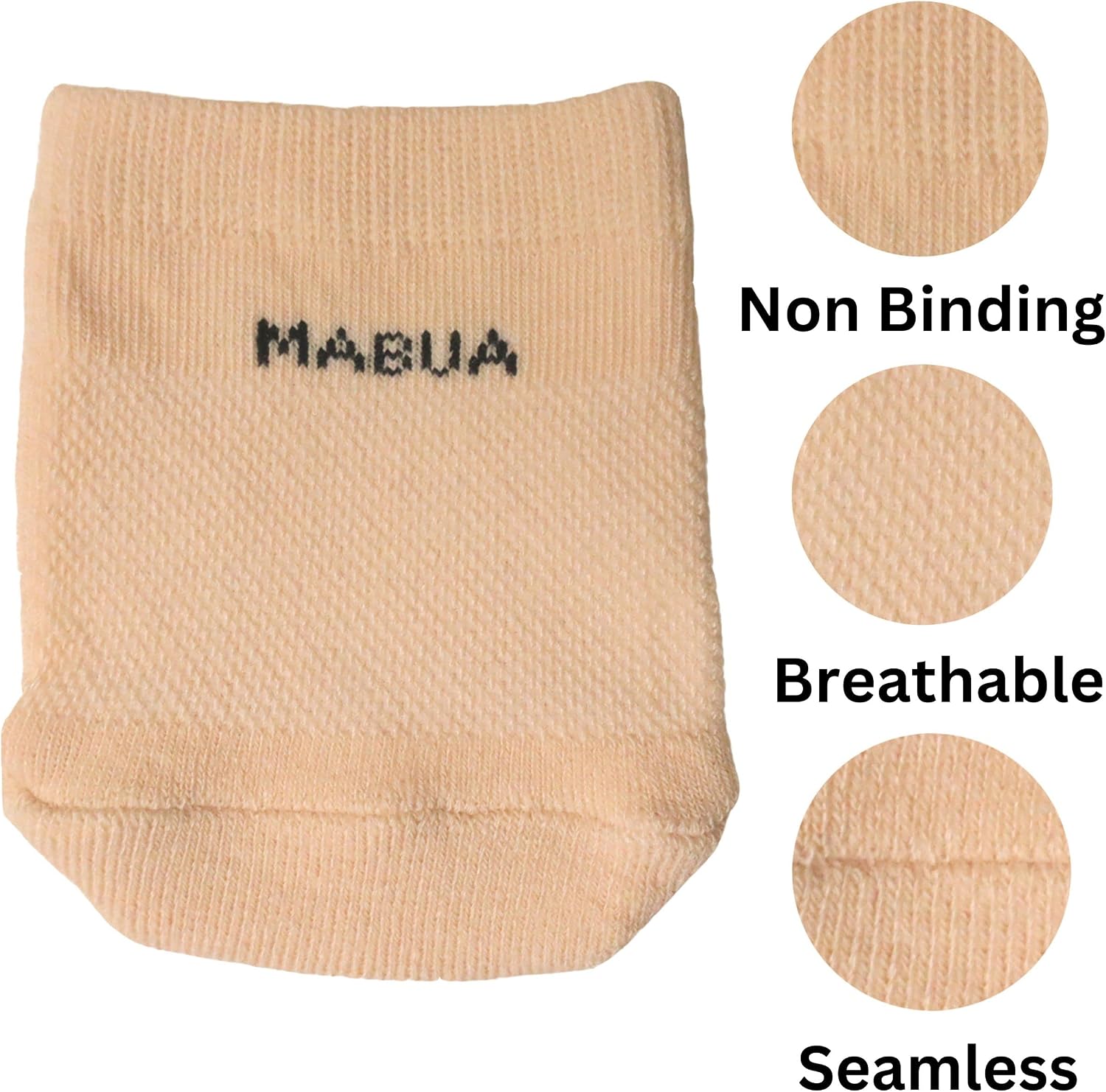 MABUA Toe Topper Half Socks Breathable No Show Liner Hidden Toe Covers Seamless Low Cut Grip Non Slip Mule Sock for Clogs for Women, 8 Pairs