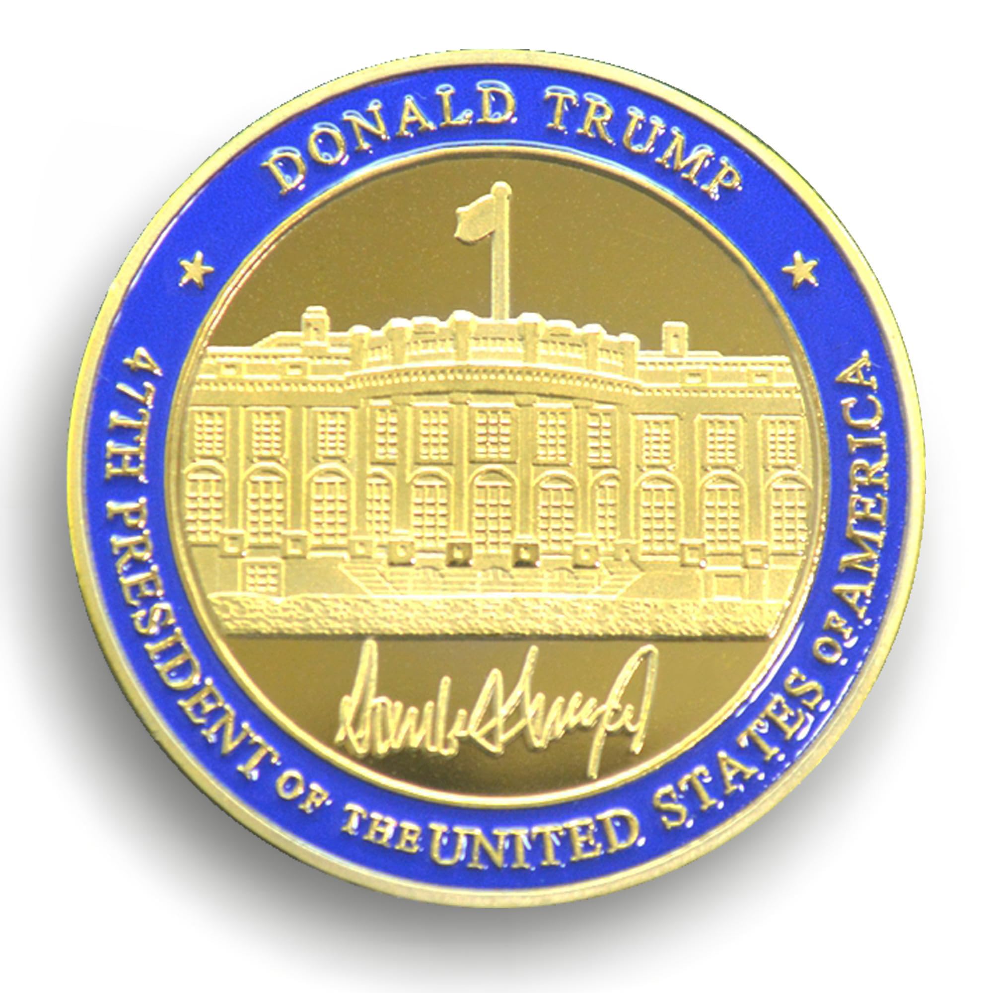 Trump Presidential Challenge Coin - 47th U.S. President Token with