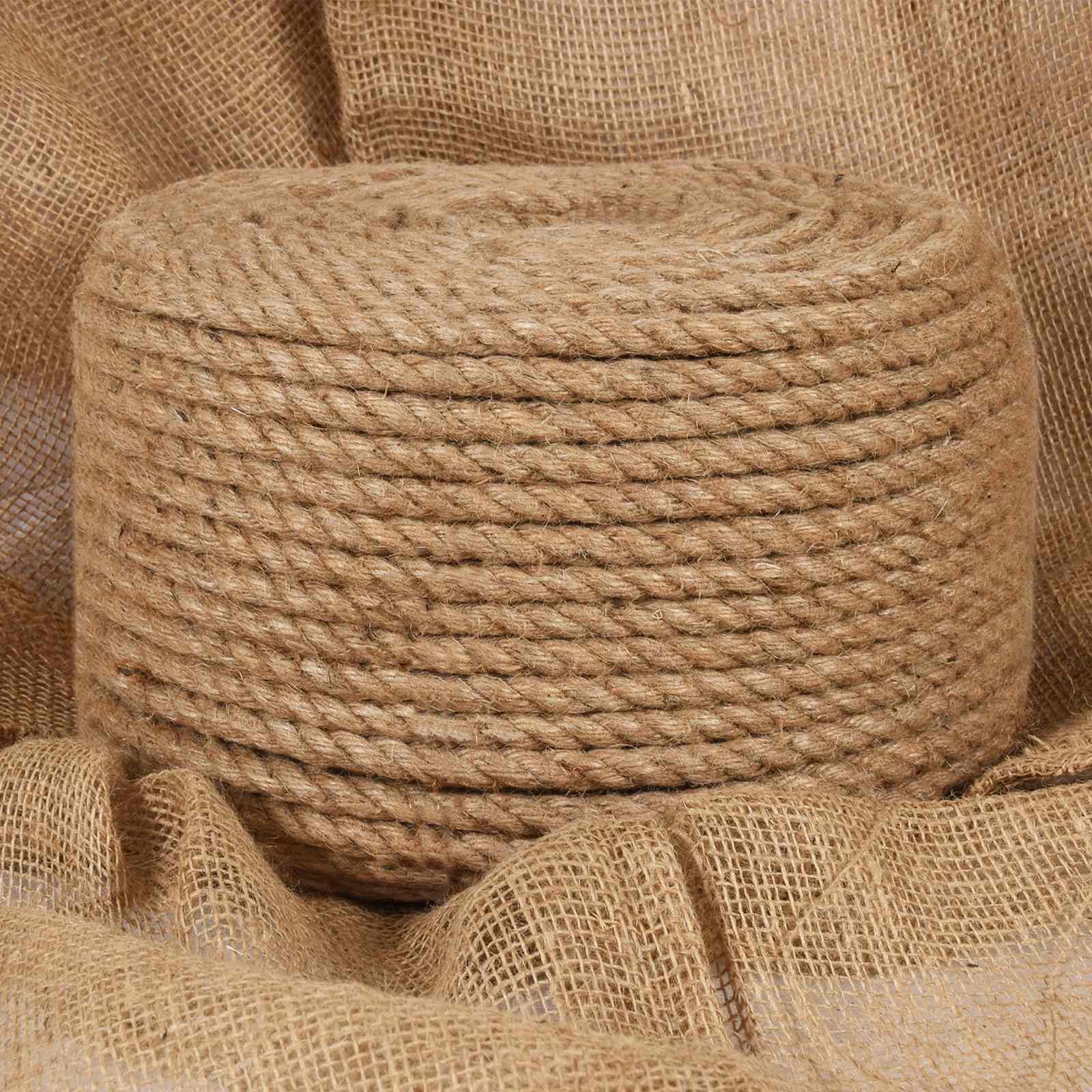 Corda di iuta, 10 pezzi, 2 mm, naturale