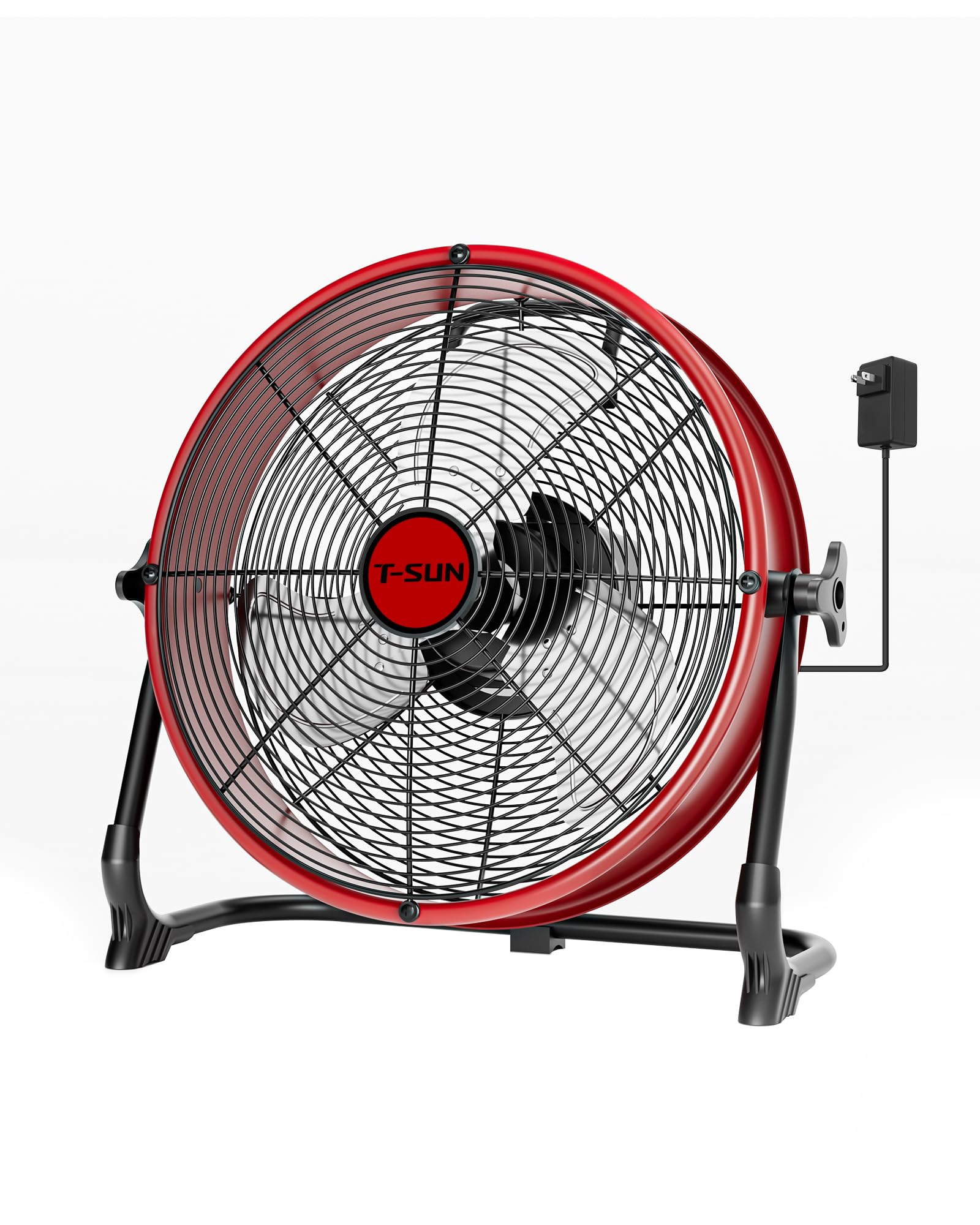 Ventilateur de sol T-SUN résout le manque de prises sur chantier avec adaptateur