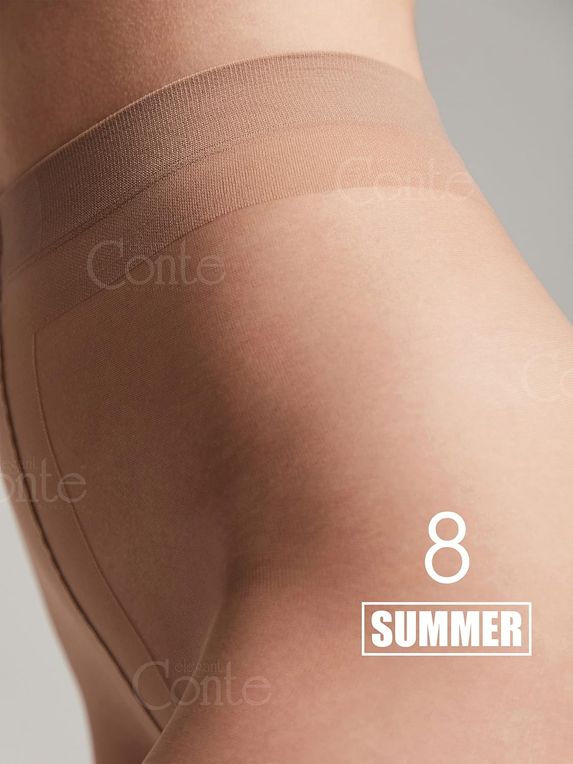 Conte Ultra Fine Sheer to Waist Pantyhose Summer 8 Denier - Image 5