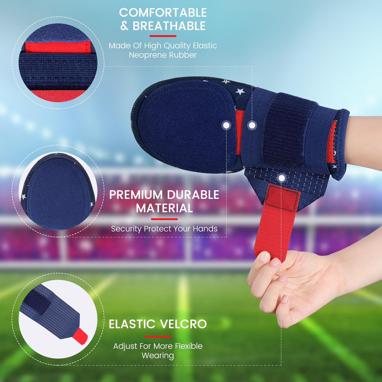 Baseball Sliding Mitt for Youth & Adult, Protective Youth Sliding Mitt Ice Cream Baseball Gloves, Softball Sliding Hand Gloves for Kid Youth Adult - Right and Left Hand