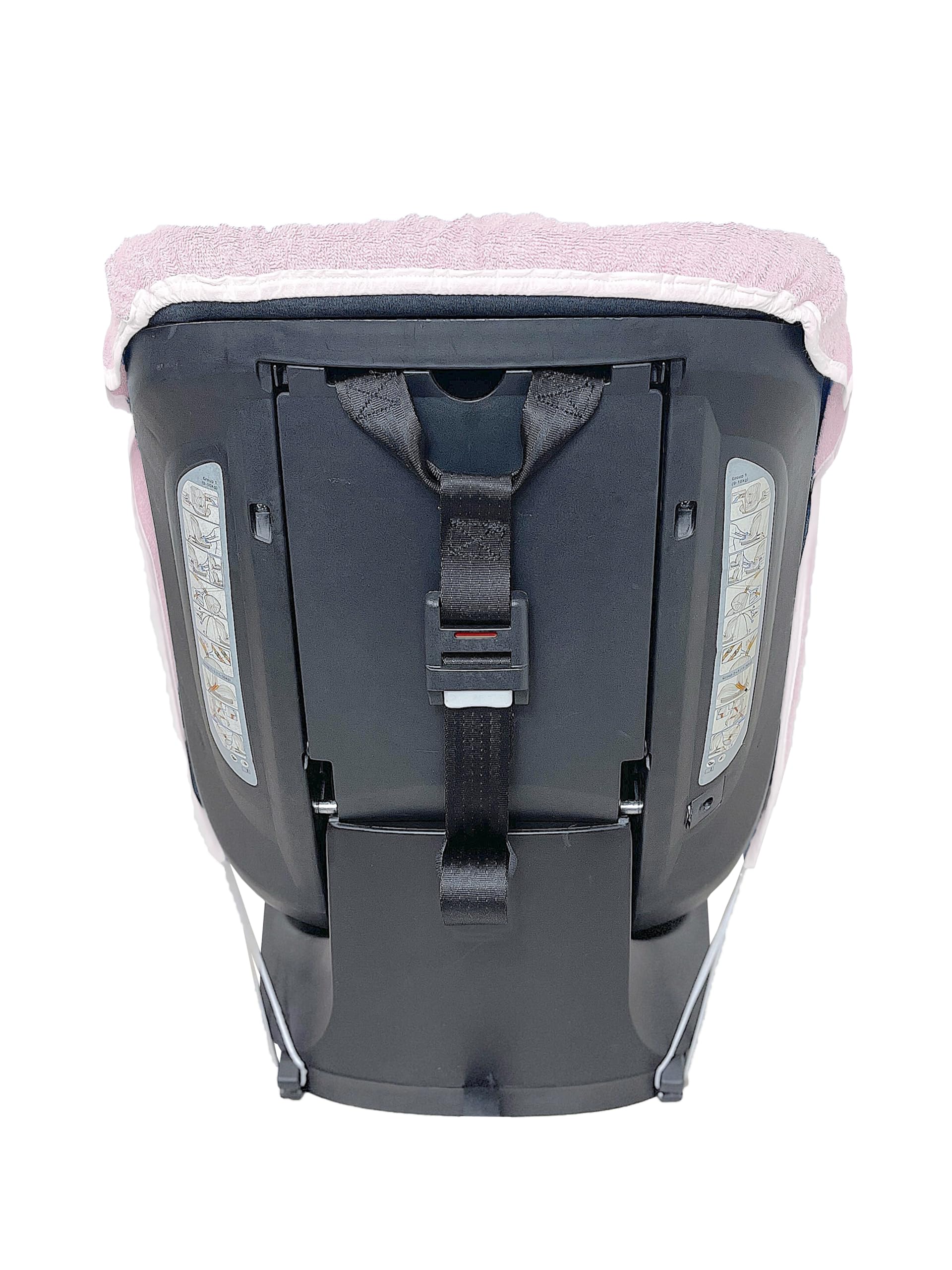 Andy & Helen 9001MAXI Housse de chaise haute auto éponge maxi en coton 100% housse universelle anti-allergique pour bébé et bébé – Fabriqué en Italie (Rose)