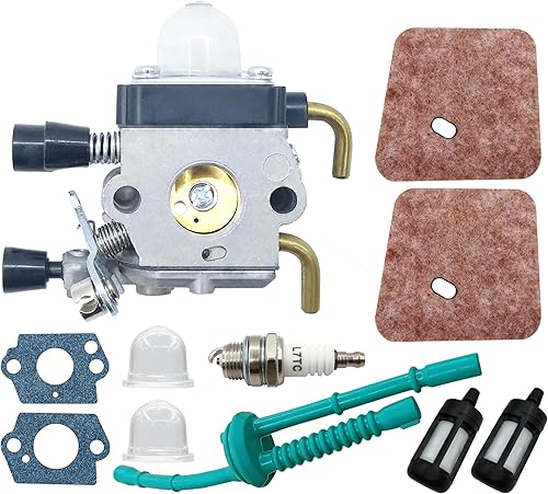 Carburador C1Q-S97 FS38 FS55R compatible con Stihl, FS38 FS55 FS55R FS45 FS46 KM55 HL45 FS45L FS45C FS46C FS55C FS55RC Recortadora de malezas