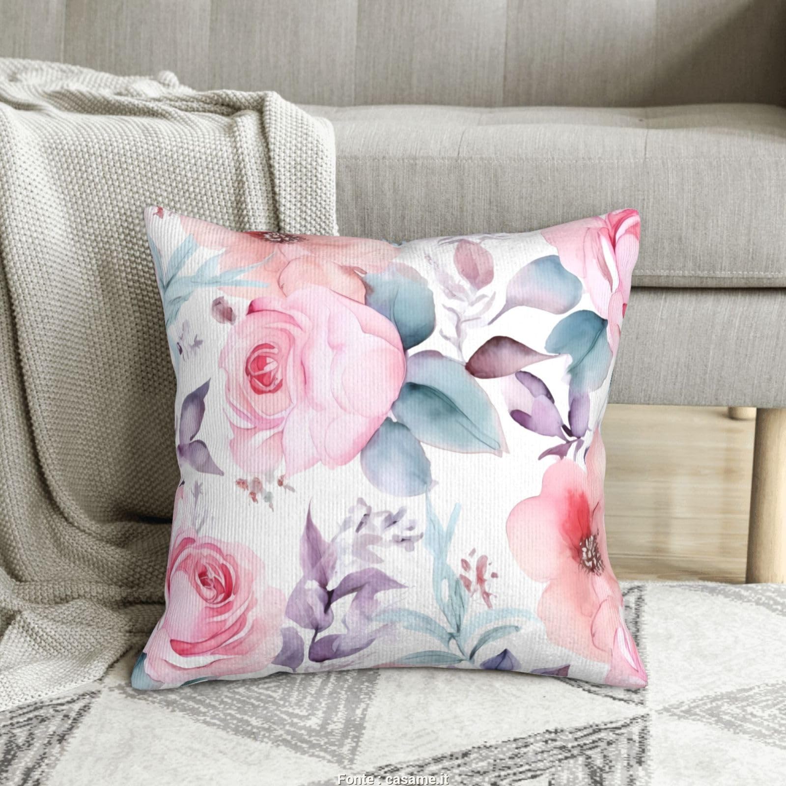 Housses de coussin velours côtelé doux 50x50 cm décoration d'intérieur lit canapé et voiture