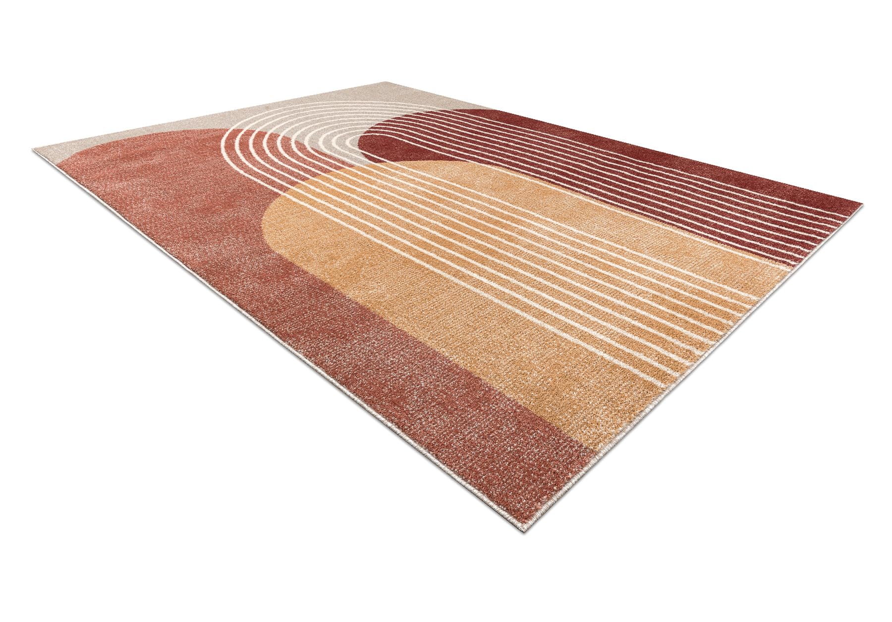 rugsx Tapis Fusion 0810 Crème Terracotta Salon Chambre 140x190 cm