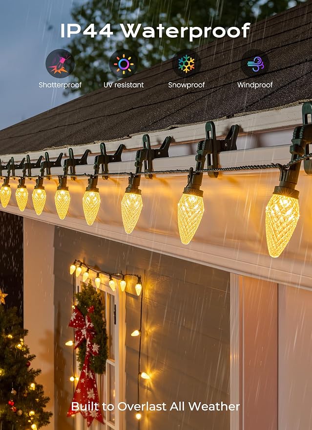Luces Navideñas LED C9 110 Lámparas Exterior 88 pulgadas miniatura 4