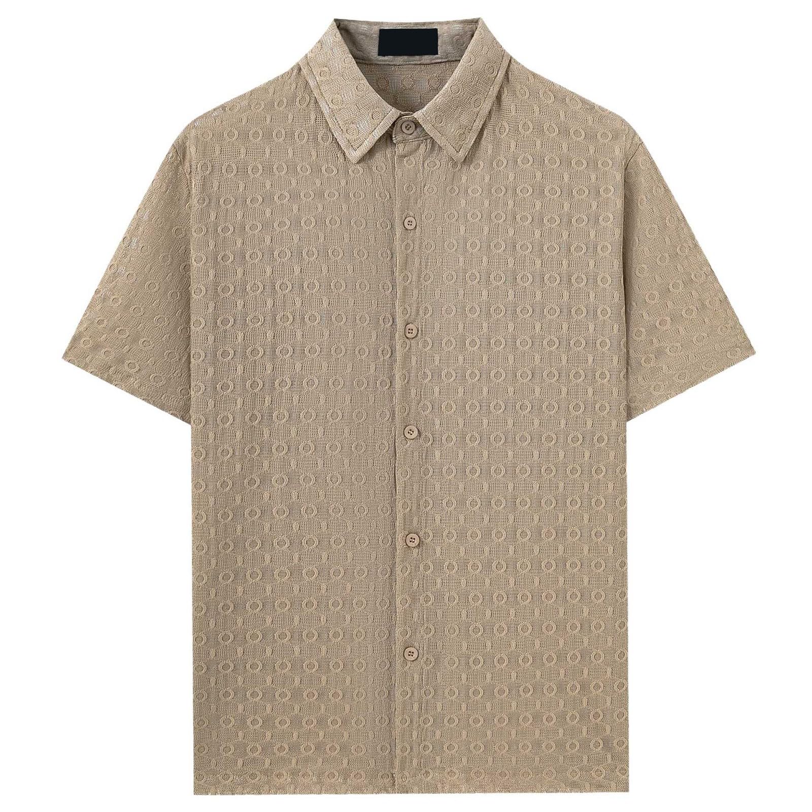 Camisa de Manga Corta para Hombre Casual Verano Playacamisas hombreSencillo y verstil
