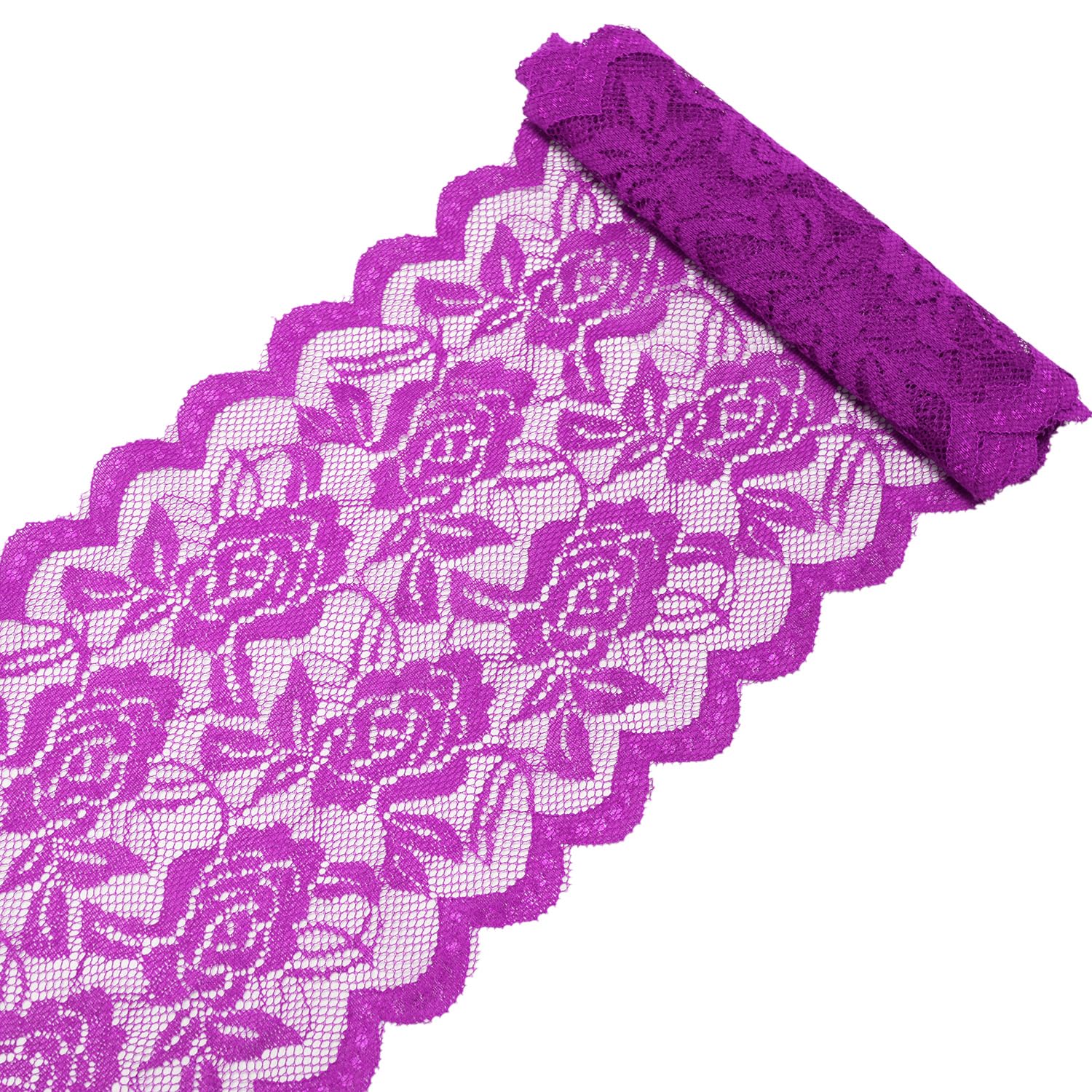 5 metri di nastro di pizzo con perle, in tulle plissettato, pizzo all'uncinetto, nastro decorativo per fai da te, cucito, vestiti, gonna, decorazione da tavolo, matrimonio, abito da sposa, 6 cm