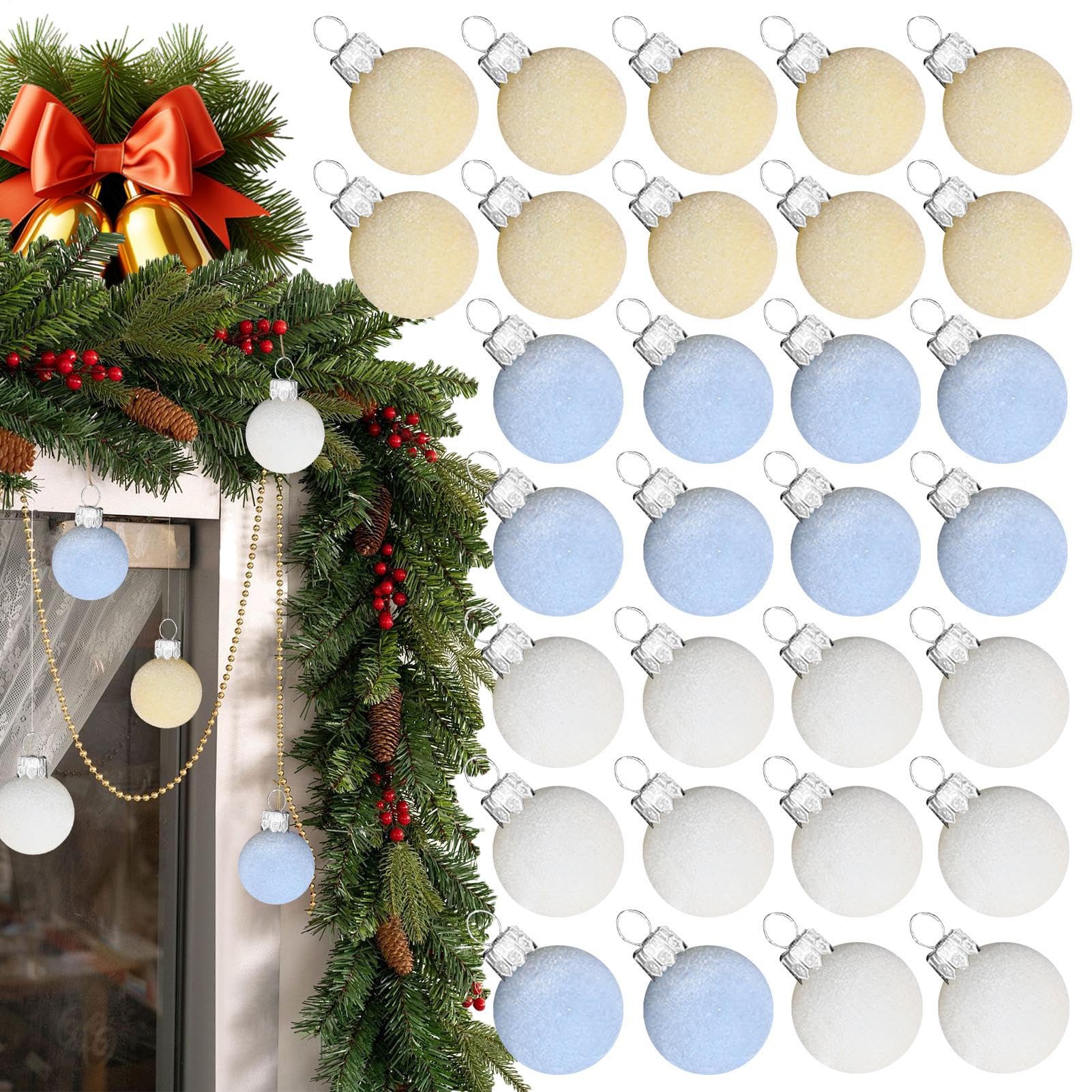 Décorations de Noël boules pour sapin de fête et ornements extérieurs