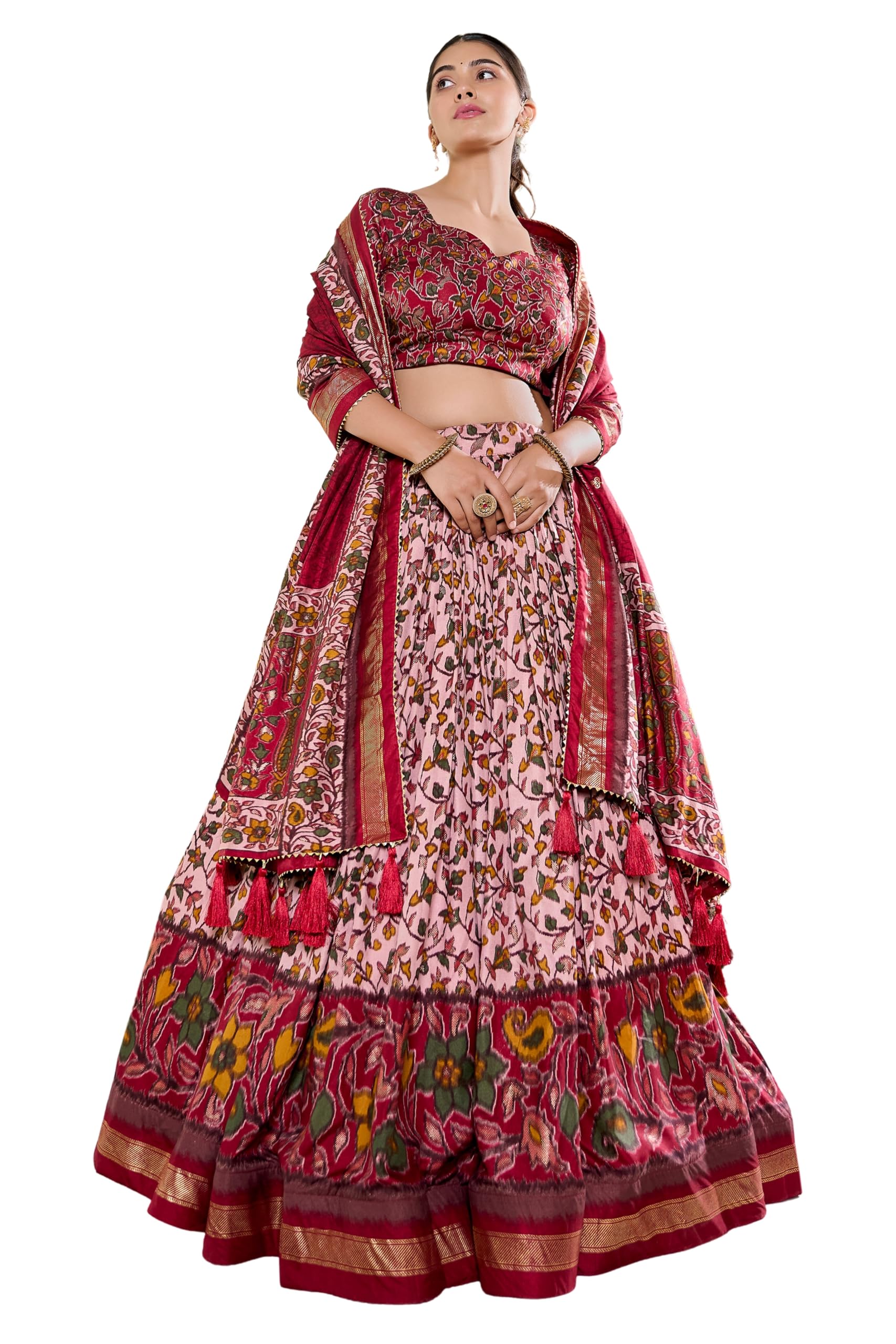 harivar Tussar Silk Lehenga Choli - Designer Wear | Free Size-picture-40