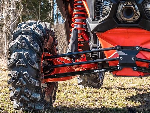 Miniatura 8 de SuperATV Brazosvarillas de radio inferior trasero en caja para Can-Am Maverick X3 64 pulgadas TurboX RCX MRX DSMAX (ver ajuste a continuación) -