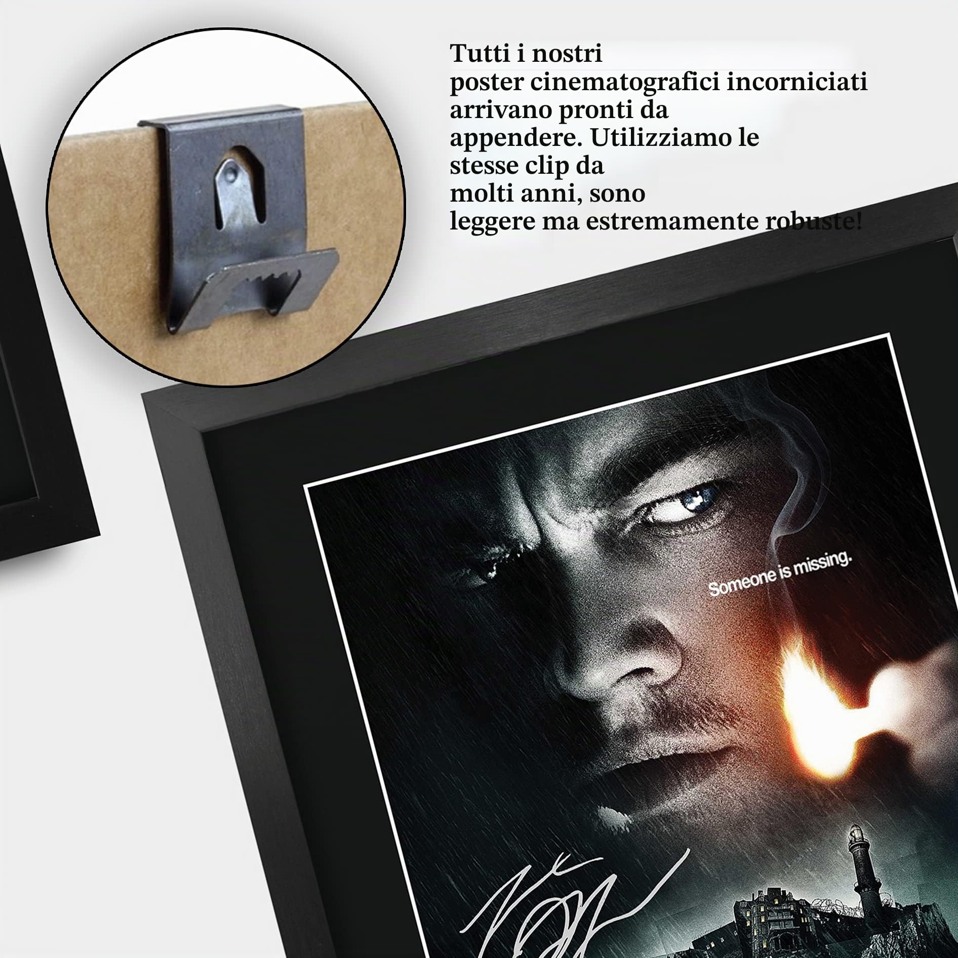 HWC Trading Shutter Island A3 Incorniciato Firmato Regalo Visualizzazione Delle Foto Print Immagine Autografo Stampato Per Leo Dicaprio Gli Appassionati Di Cinema